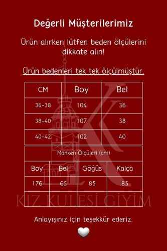 Bayan Blazer Pantolon Bol Paça Pantolon Siyah - 5