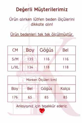 Bayan Günlük Elbise 6 Düğme Alaçatı Çilek Elbise Krem - 5