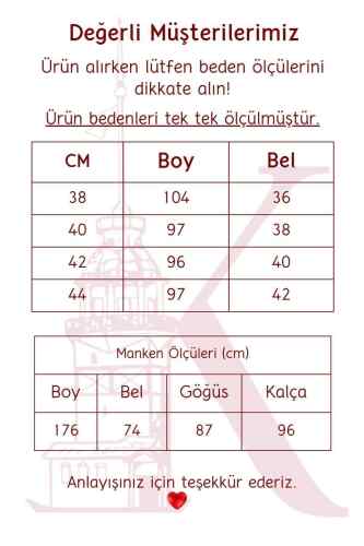 Bayan Kloş Etek Tansel Kemerli Etek Antrasit - 5