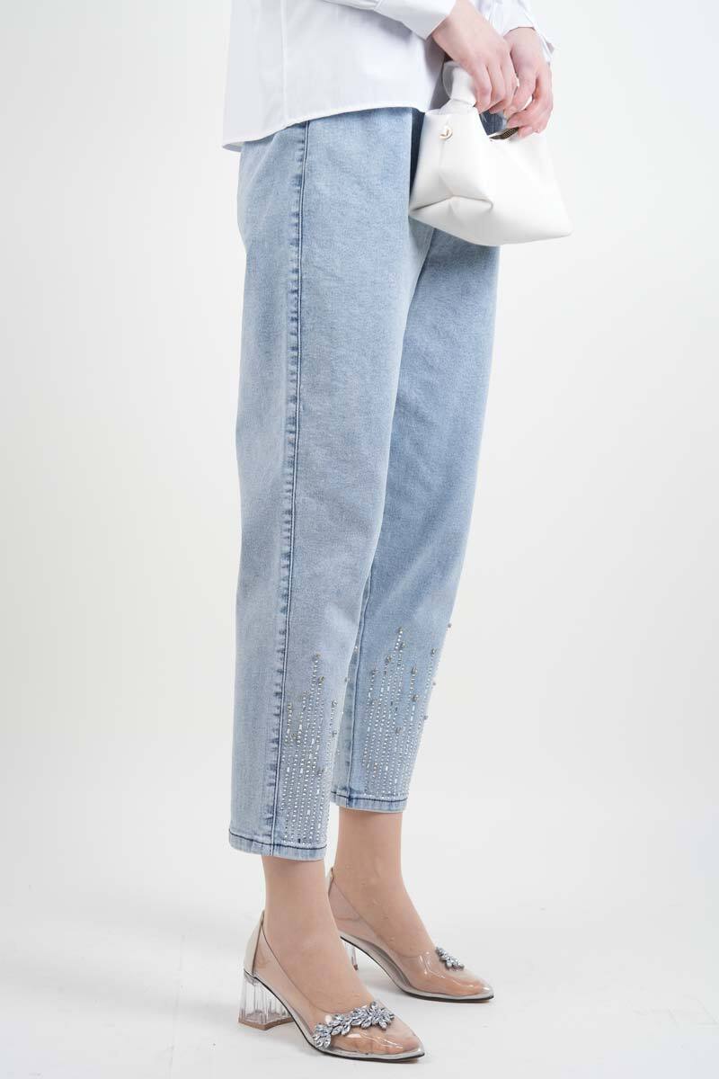 Bayan Kot Pantolon Berln Denim Açık Mavi - 2