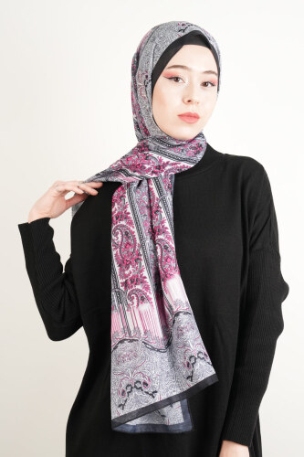 Etnik Desen Şal Pembe - 03Kız Kulesi Teks