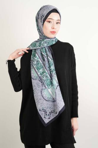 Etnik Desen Şal Yeşil 