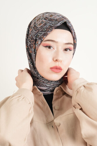 Etnik Desen Soft Eşarp - Açık Vizon - 03Kız Kulesi Teks (1)