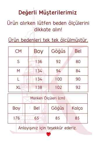 Gita Elbise Ön 3 Boyut Çiçek Detaylı Elbise Krem - 5