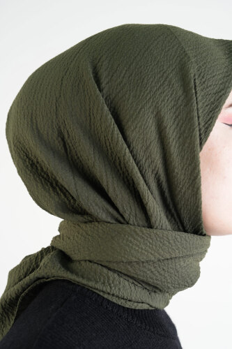 Pamuk Eşarp Mio Caz - Haki - 3