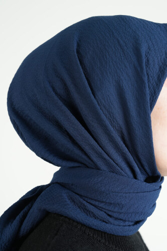 Pamuk Eşarp Mio Caz - Lacivert - 3