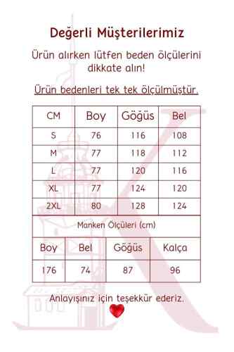 Tesettür Keten Gömlek Pul Büyük Yaprak Desen Gita Gömlek Krem - 5