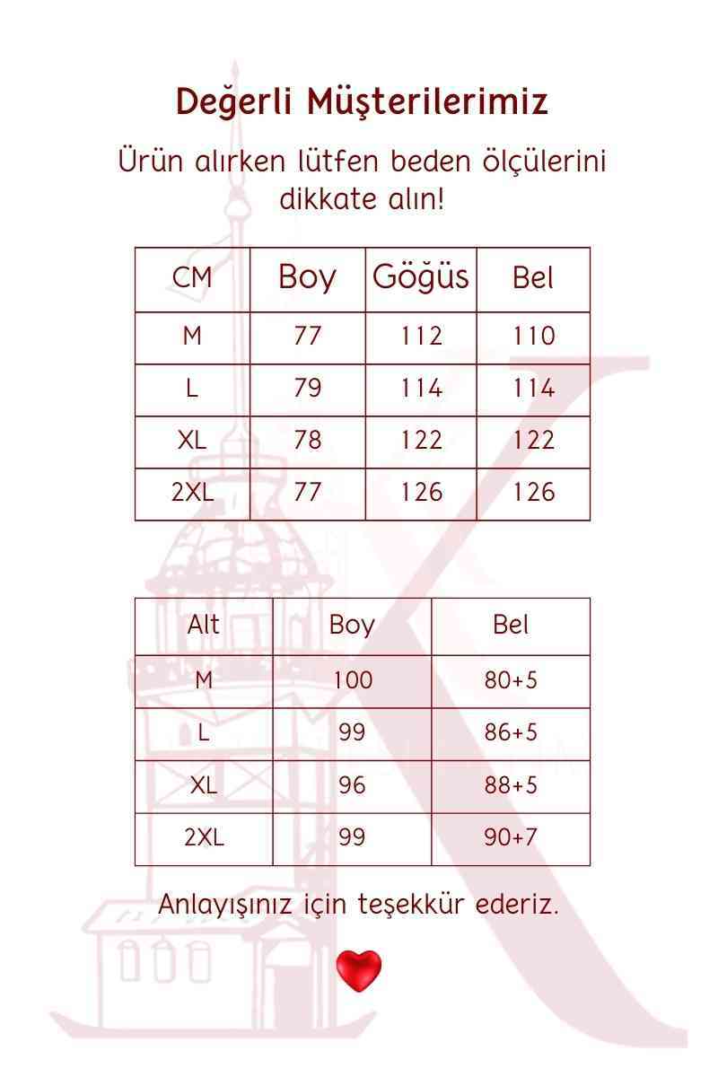 Tesettür Keten Takım Yaka Pötikare Detaylı 2 li Takım Açık Kahverengi - 5