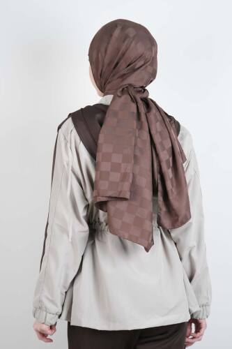 Tesettür Takım Çift Kapak Kapüşonlu Trenç İkili Takım Krem - 3