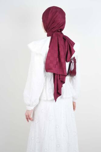 Tesettür Takım Geniş Bebe Yaka Bel Lastikli Fisto Etekli İkili Takım Beyaz - 3