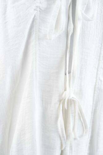 Tesettür Takım Önden 2 Bağlamalı Çilek 2'li Takım Beyaz - 5