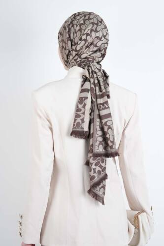 Tesettür Takım Tek Gold Düğmeli Blazer İkili Takım Krem - 3